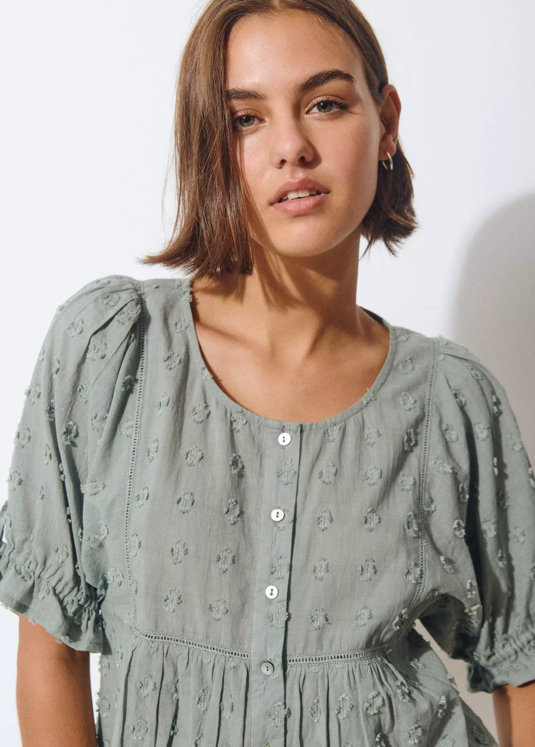 Brownie Blusa de manga curta- Blusas E Camisas