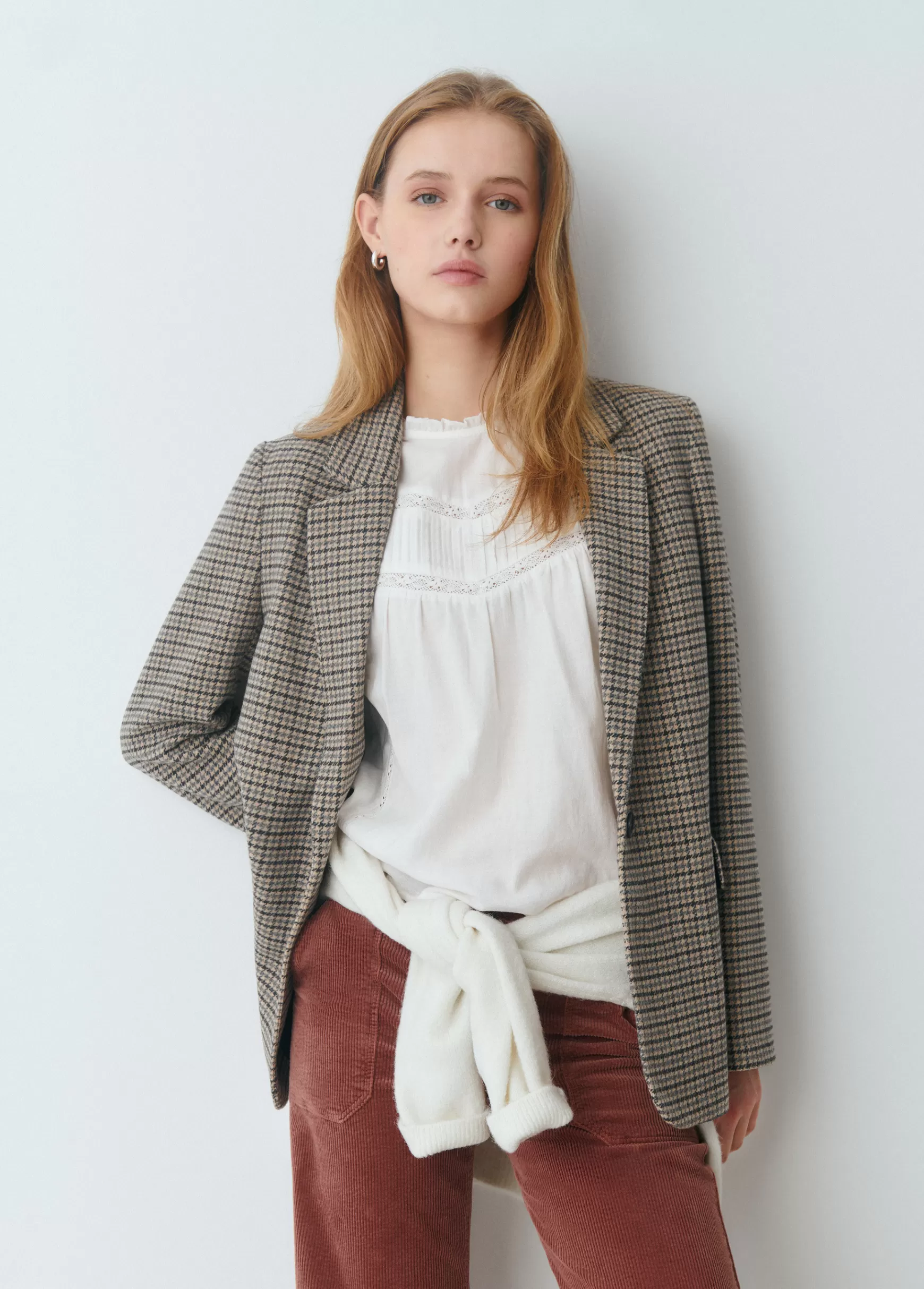 Brownie Blusa romântica de renda- Blusas E Camisas