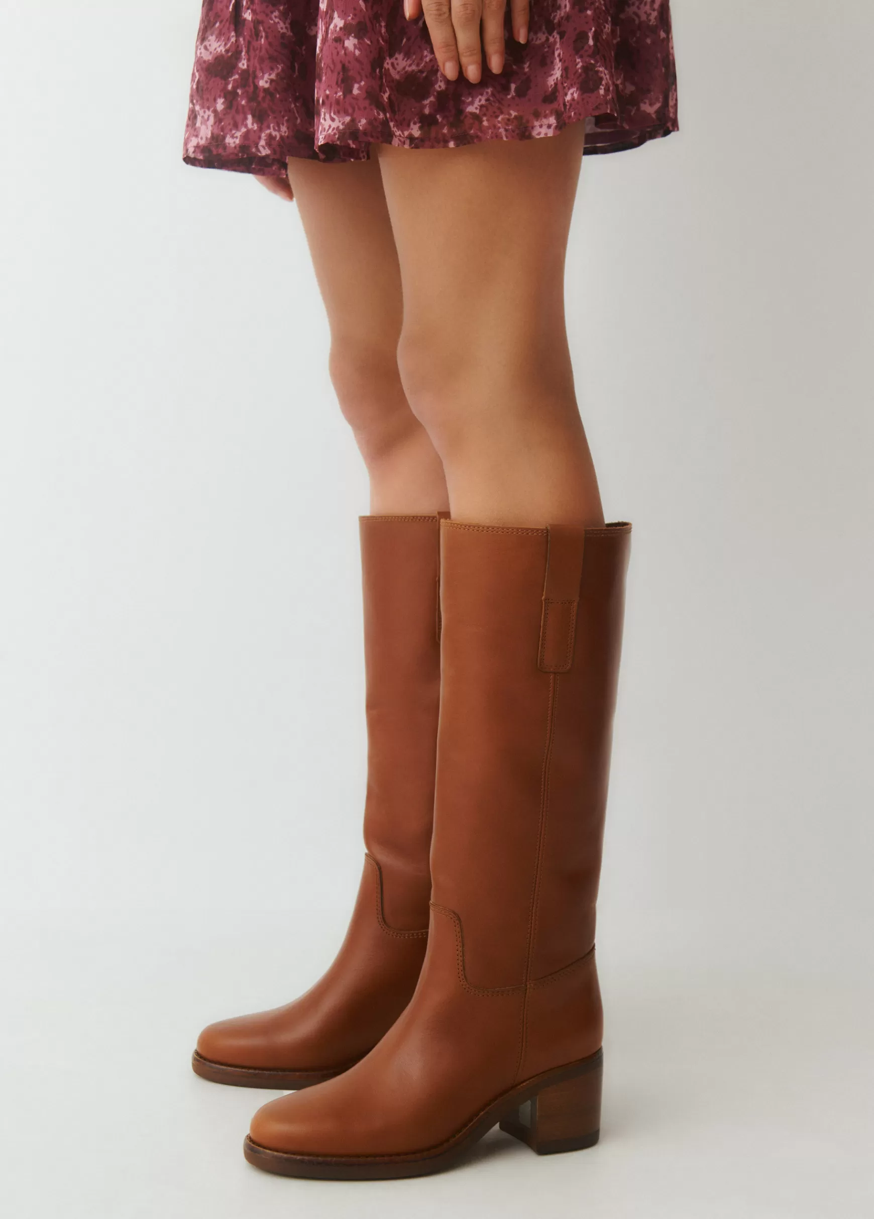 Brownie Bota gaúcha pele tacão- Sapatos