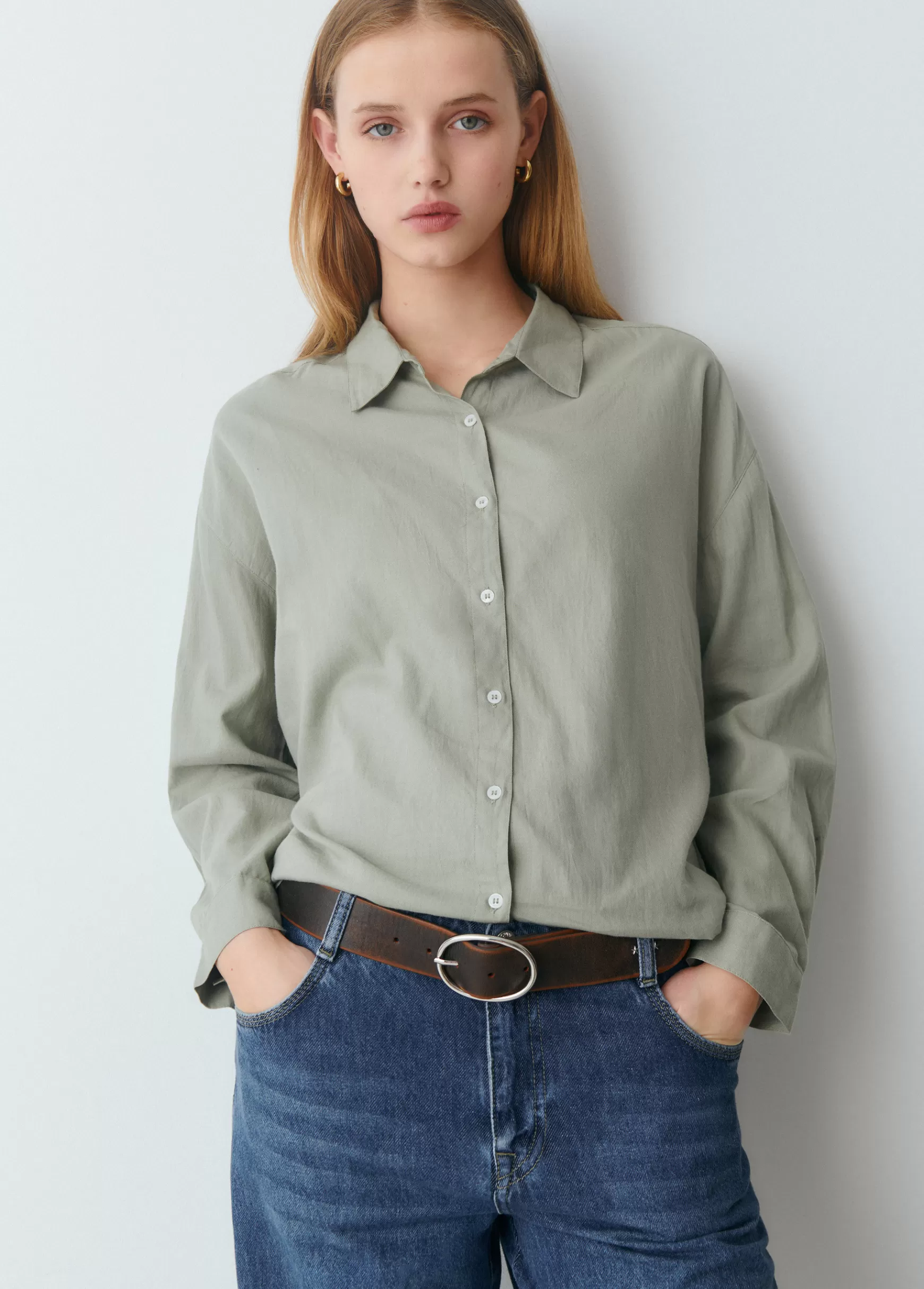 Brownie Camisa básica lisa- Blusas E Camisas