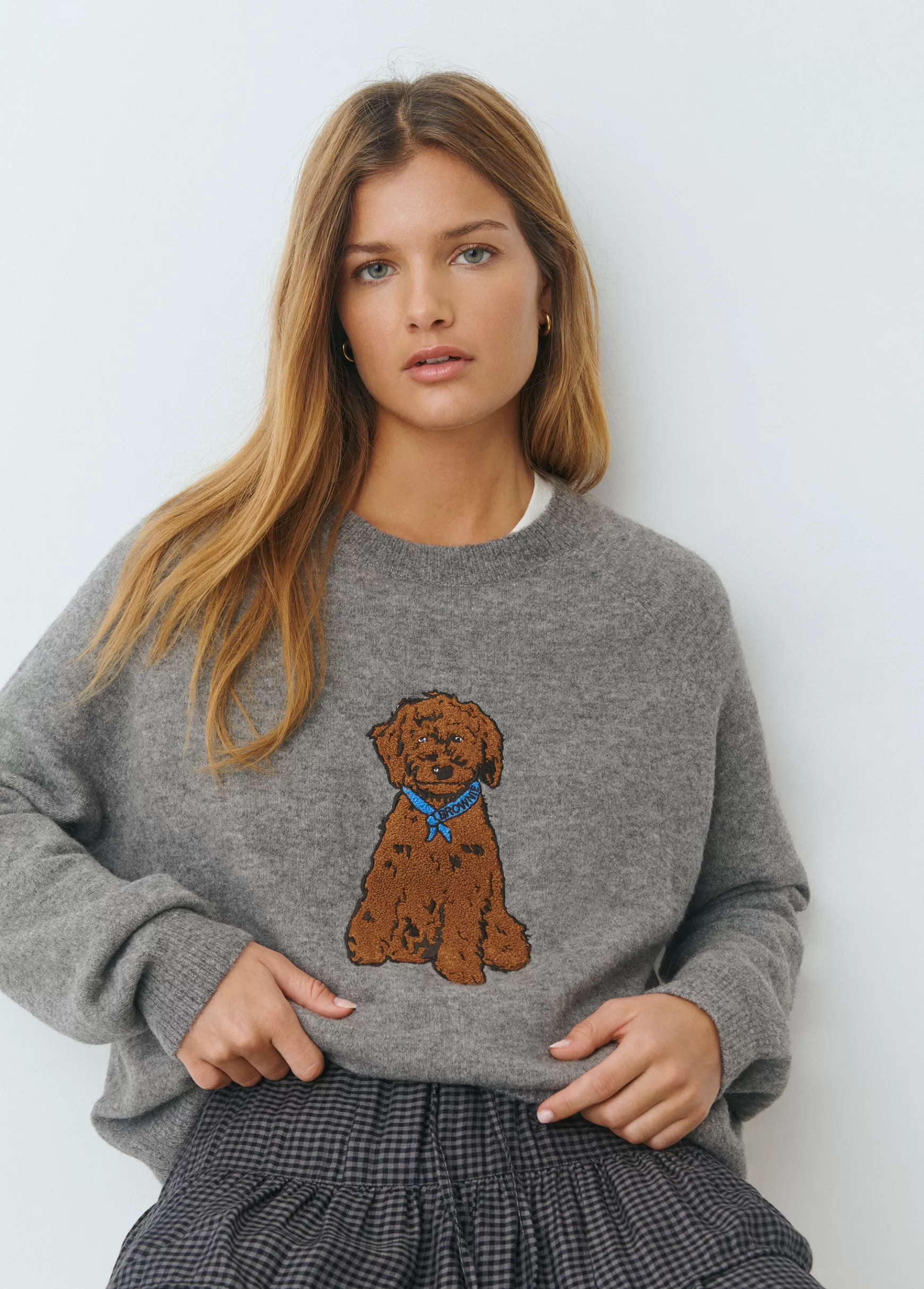 Brownie Camisola bordada- Camisolas | Malha