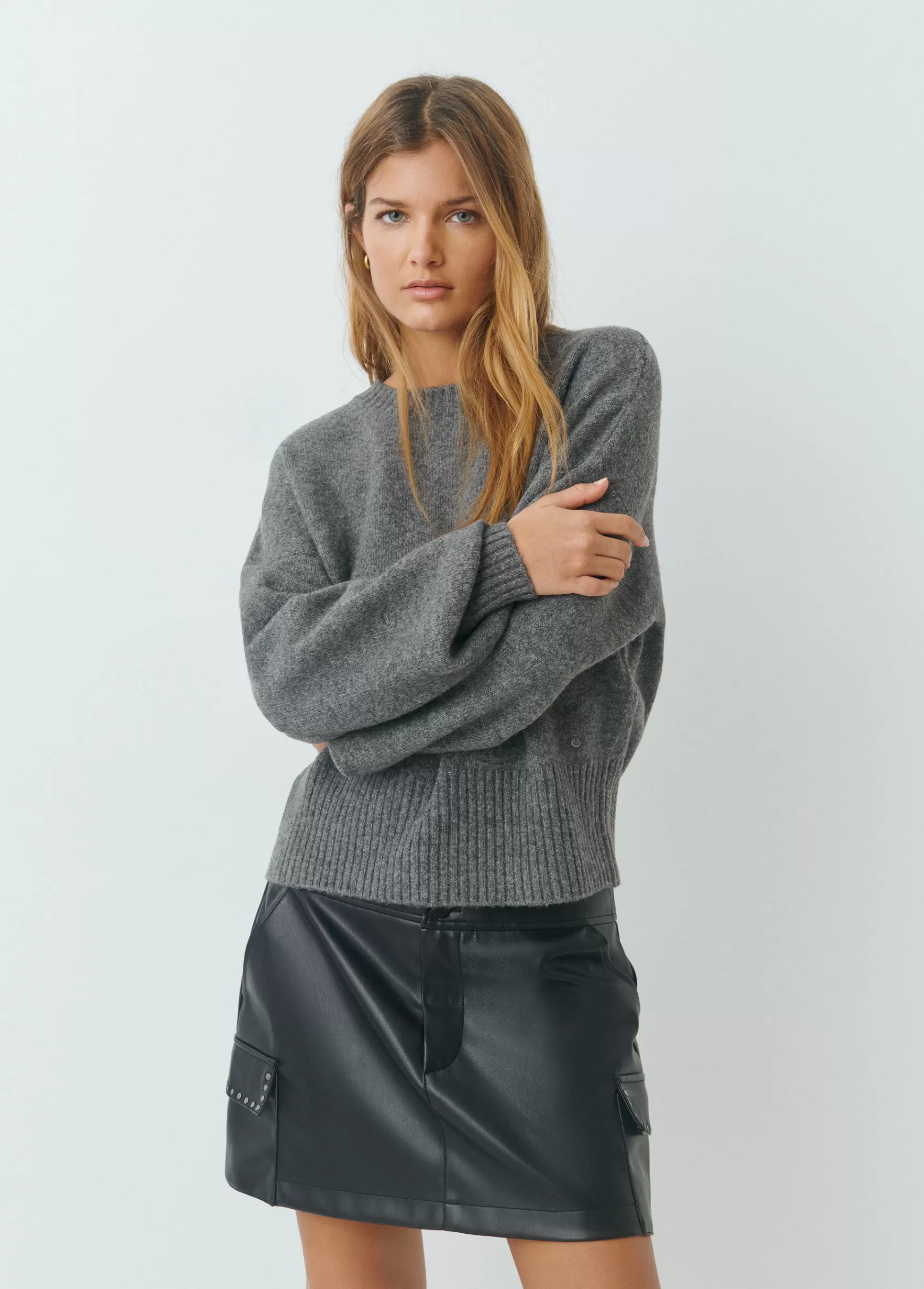 Brownie Camisola básica oversize- Camisolas | Malha