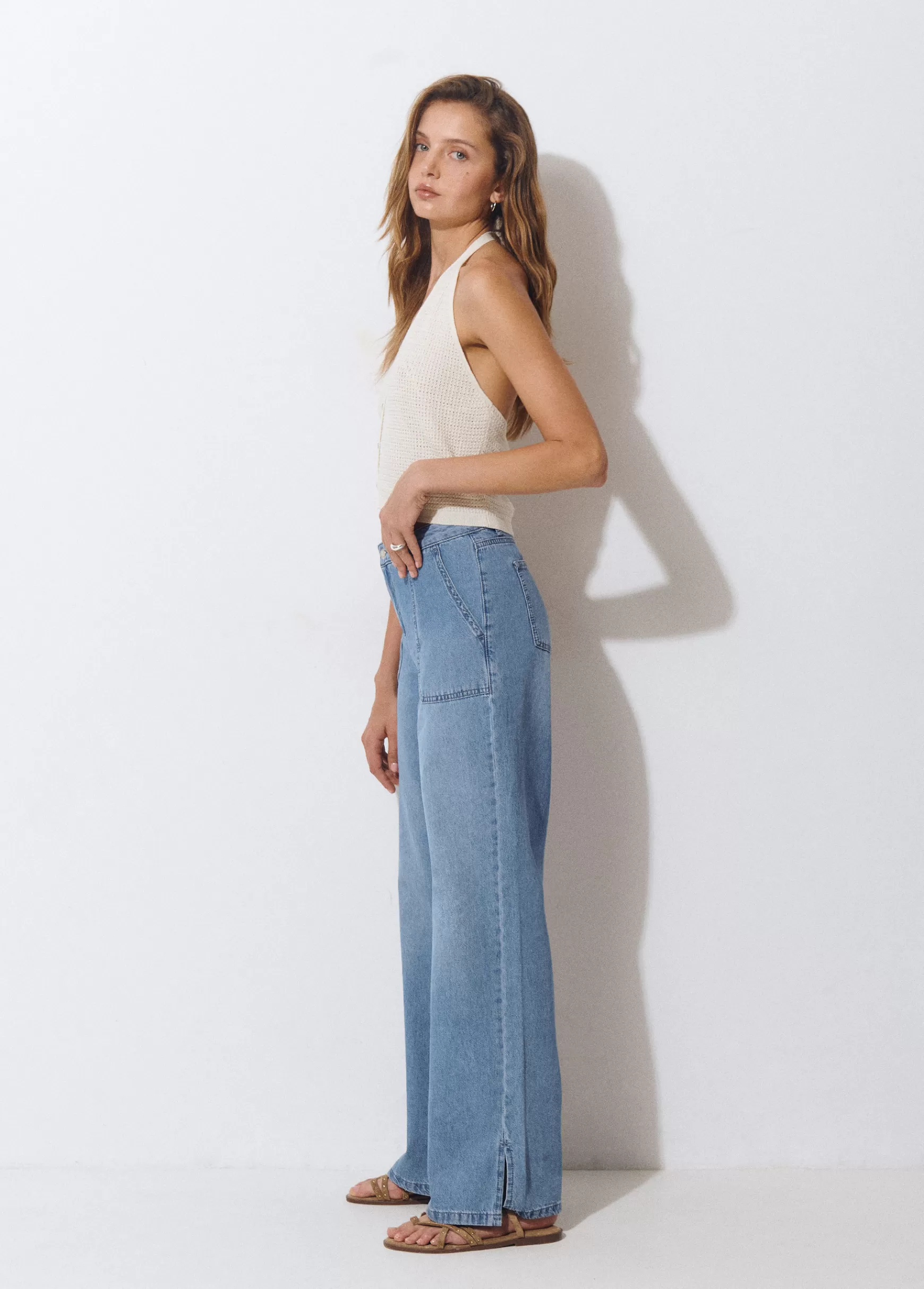 Brownie Jeans culotes aberturas- Jeans