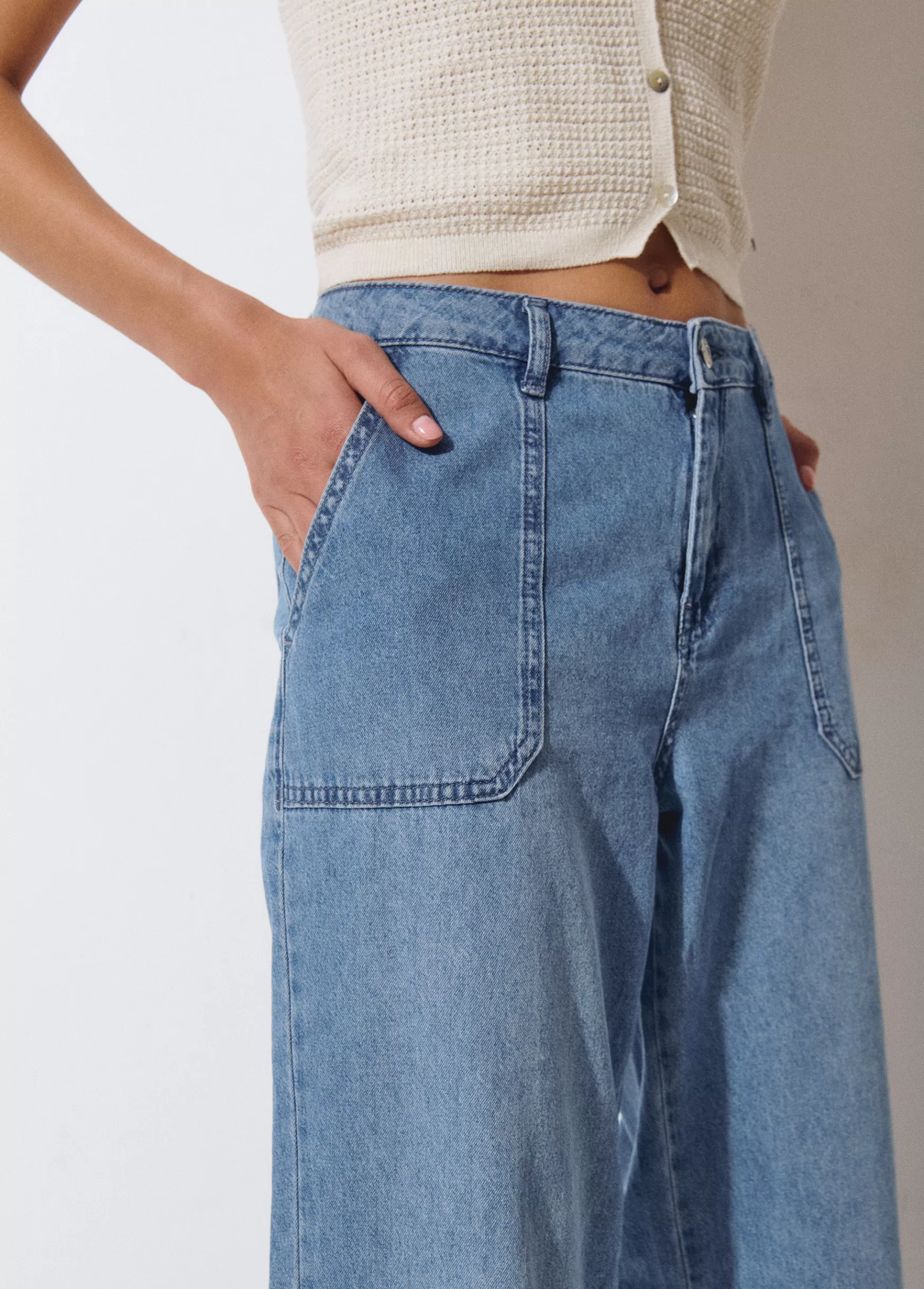 Brownie Jeans culotes aberturas- Jeans