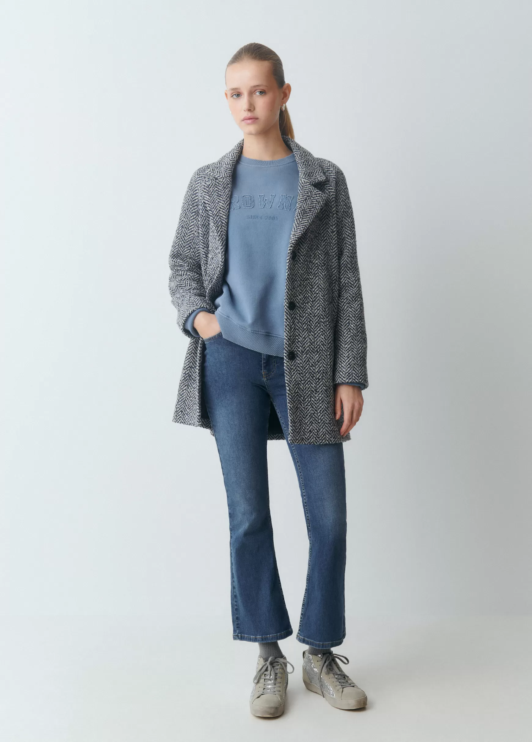 Brownie Jeans flare cropped- Jeans
