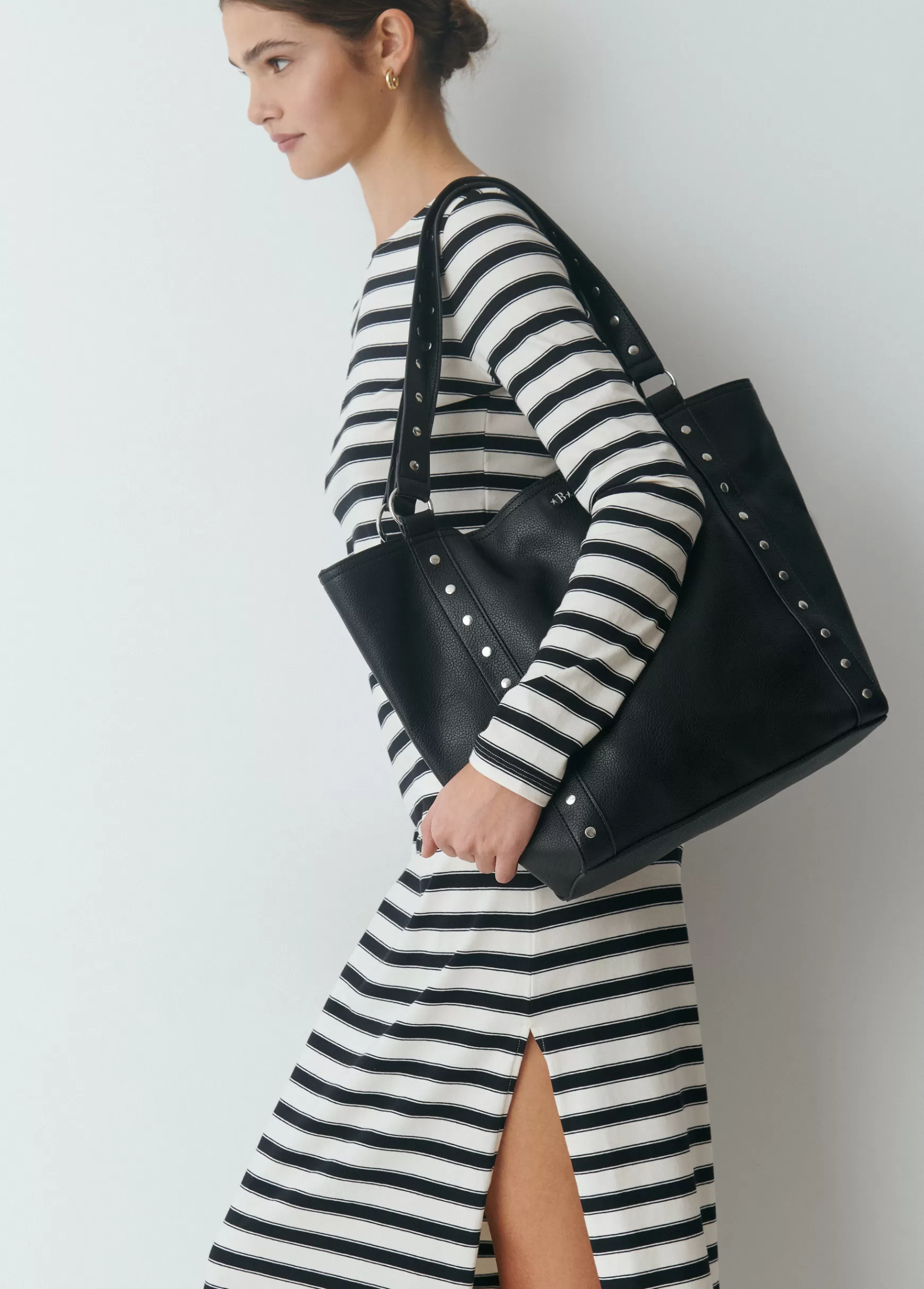 Brownie Shopper preta tachas- Malas
