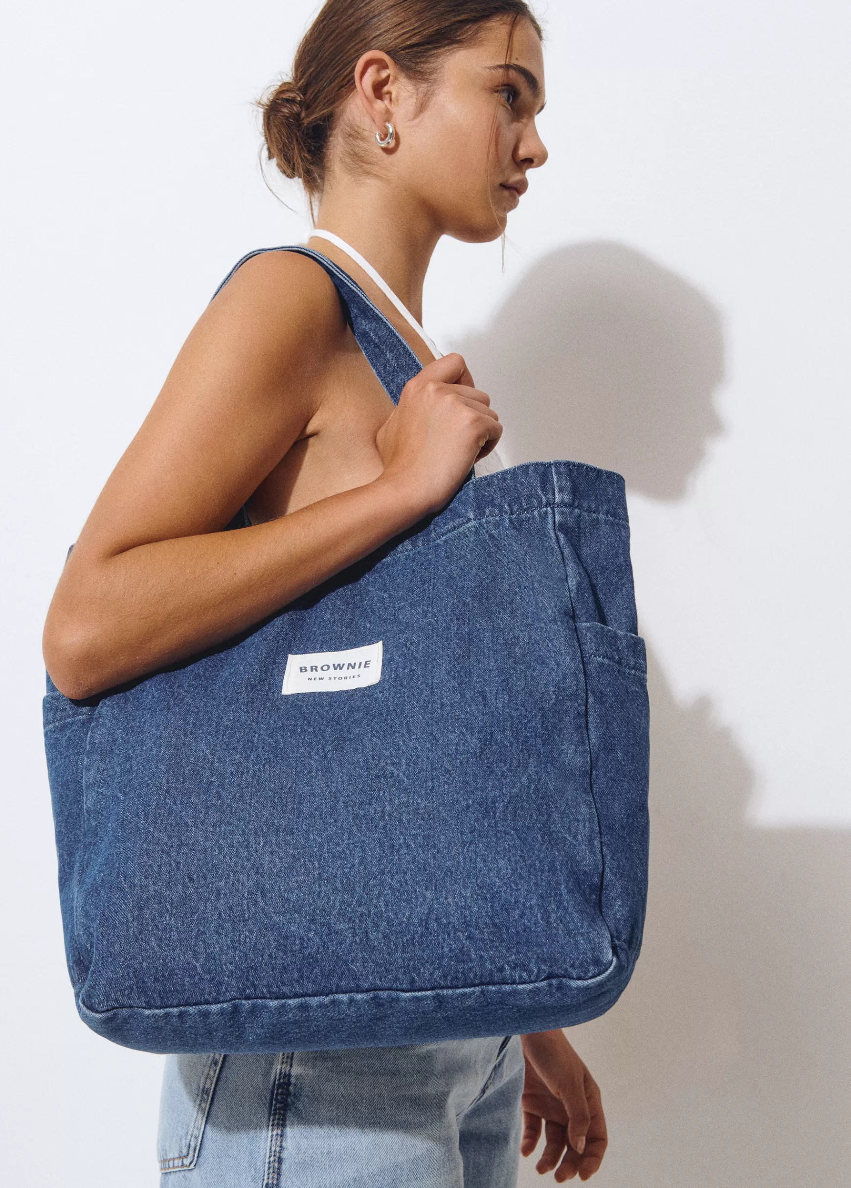 Brownie Shopper tecido denim- Malas