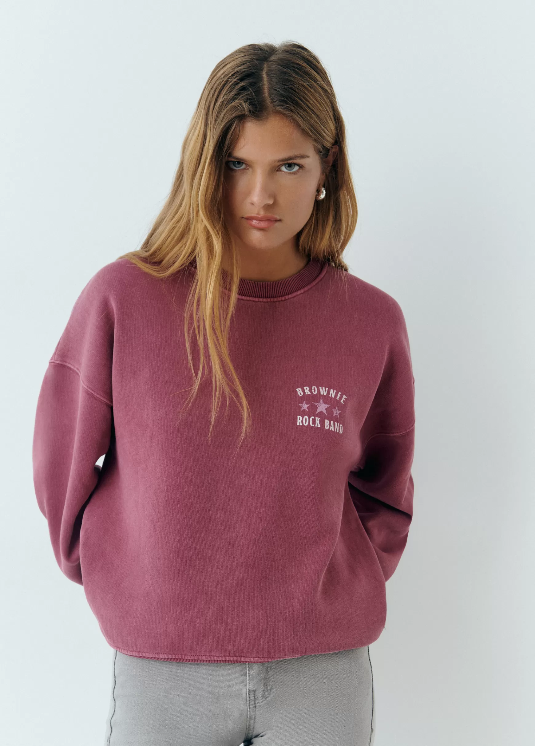 Brownie Sweatshirt print costas glitter- Sweatshirts