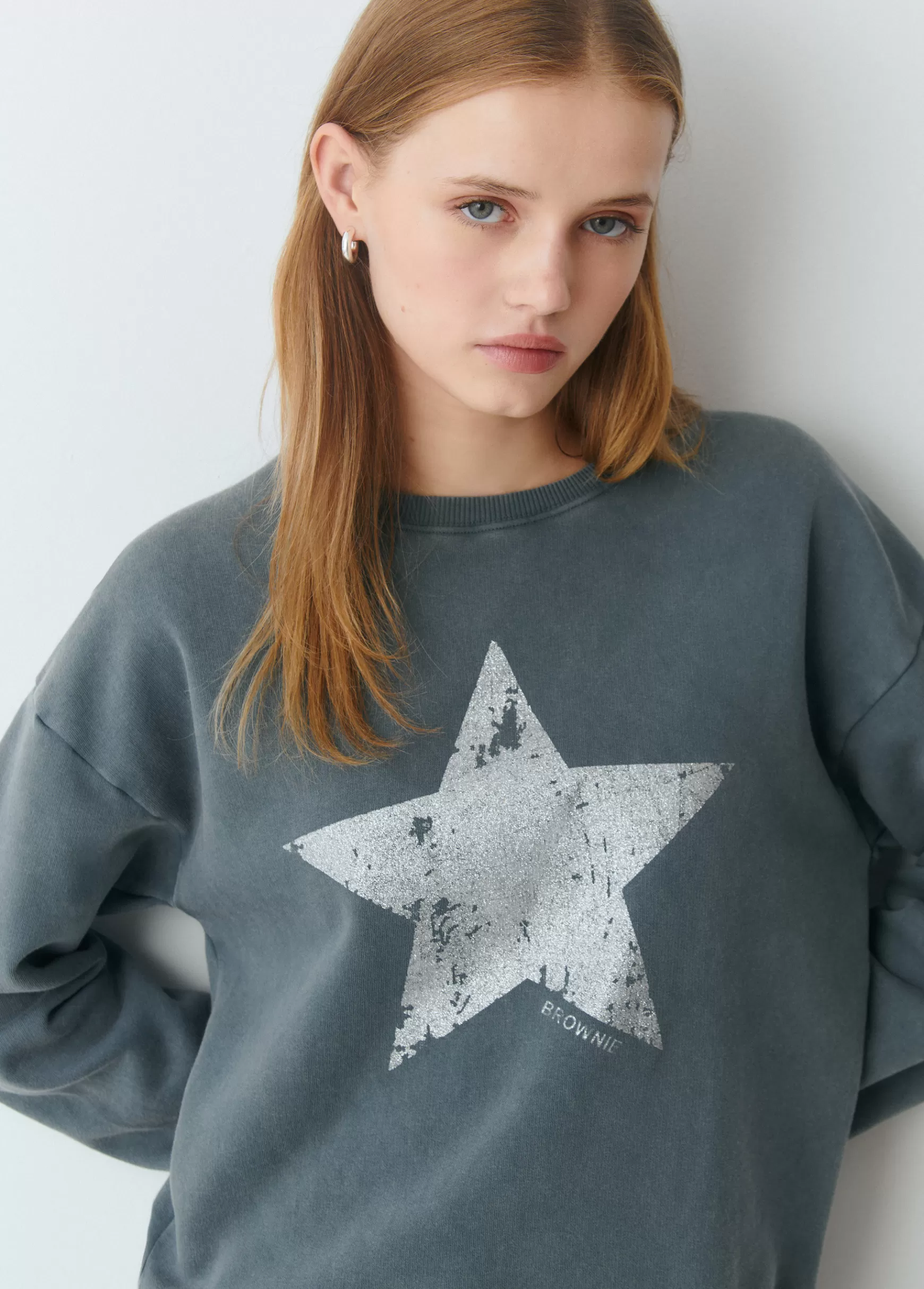 Brownie Sweatshirt print posicional estrela- Sweatshirts