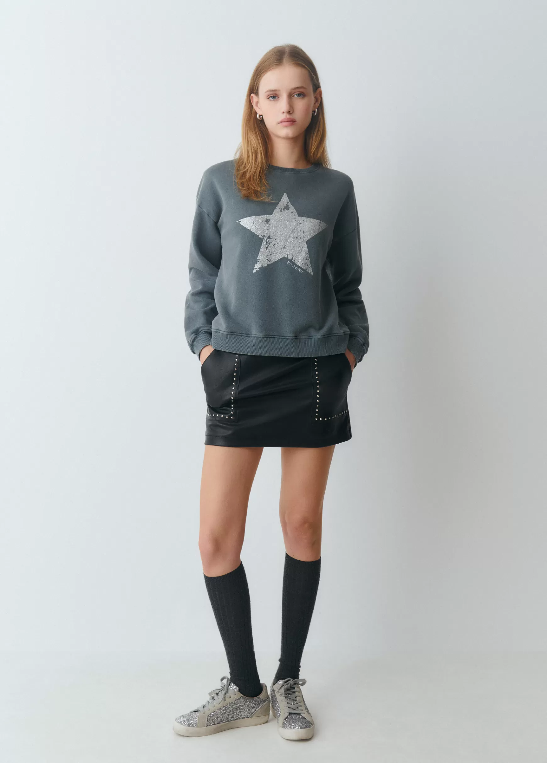 Brownie Sweatshirt print posicional estrela- Sweatshirts