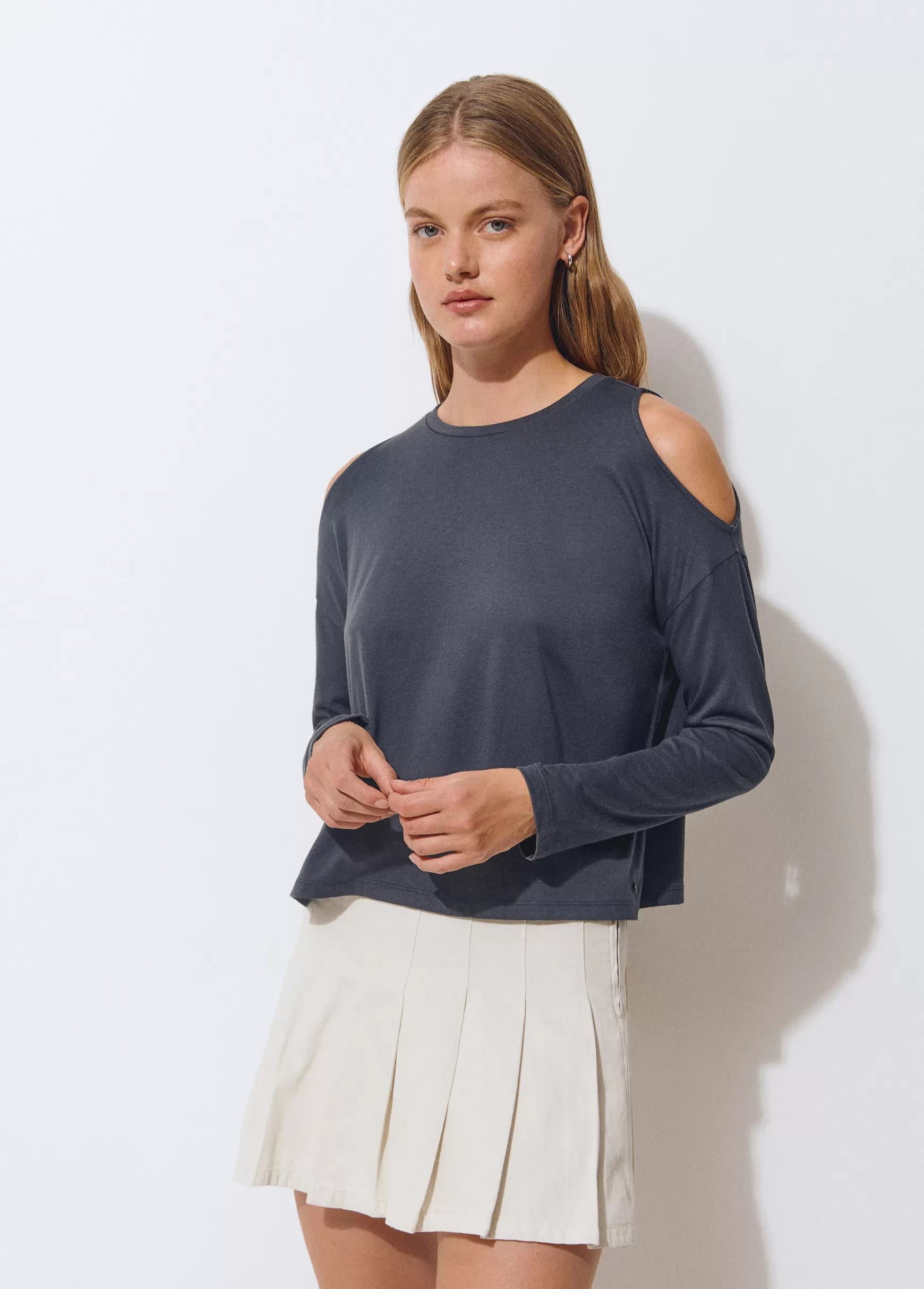 Brownie T-shirt cut-out ombro- T-shirts E Tops Alças